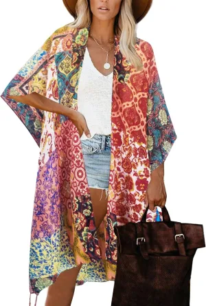 Moss Rose Women Summer Bikini Kimono Bathing Suit Cover Ups for Swimwear