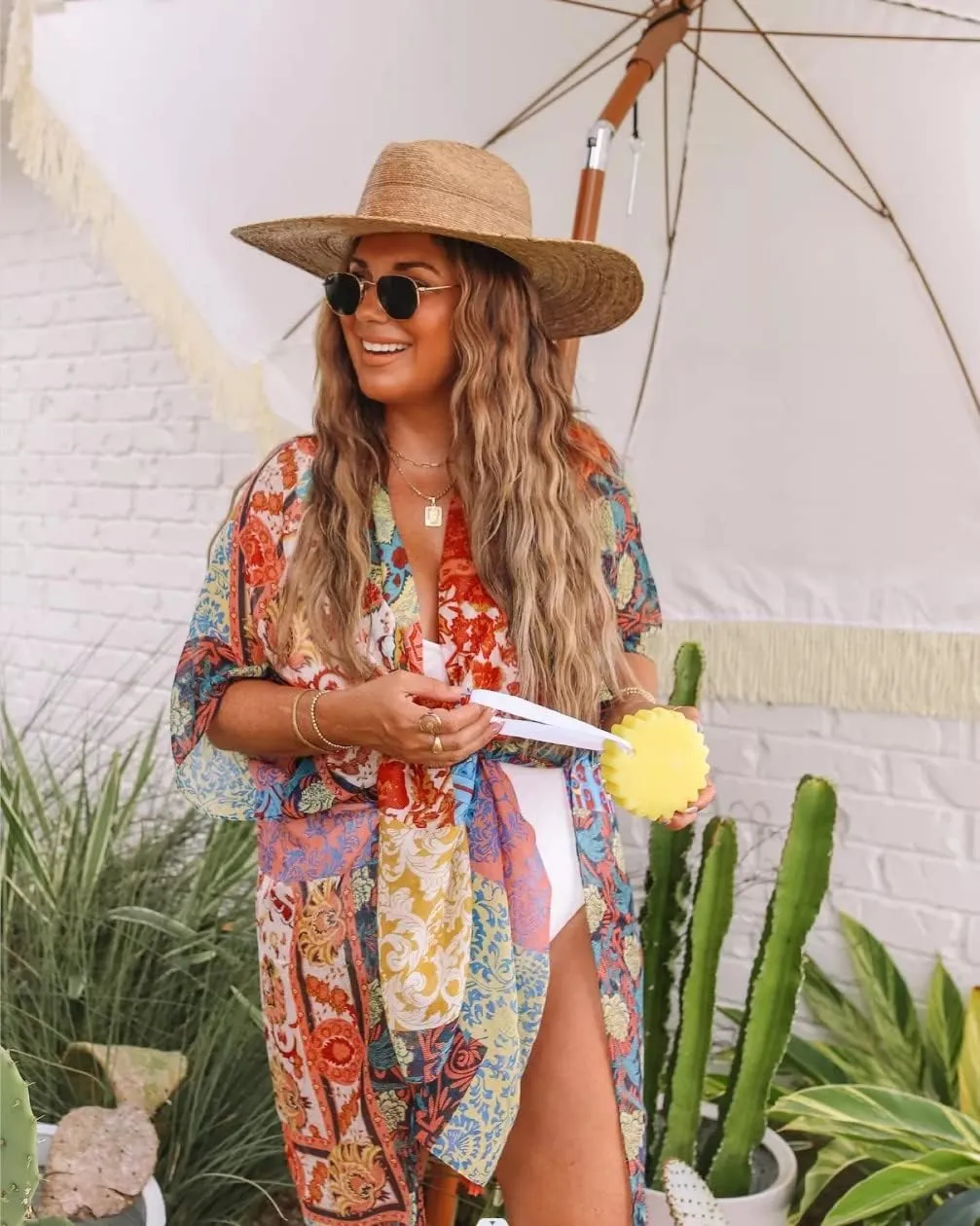 Moss Rose Women Summer Bikini Kimono Bathing Suit Cover Ups for Swimwear