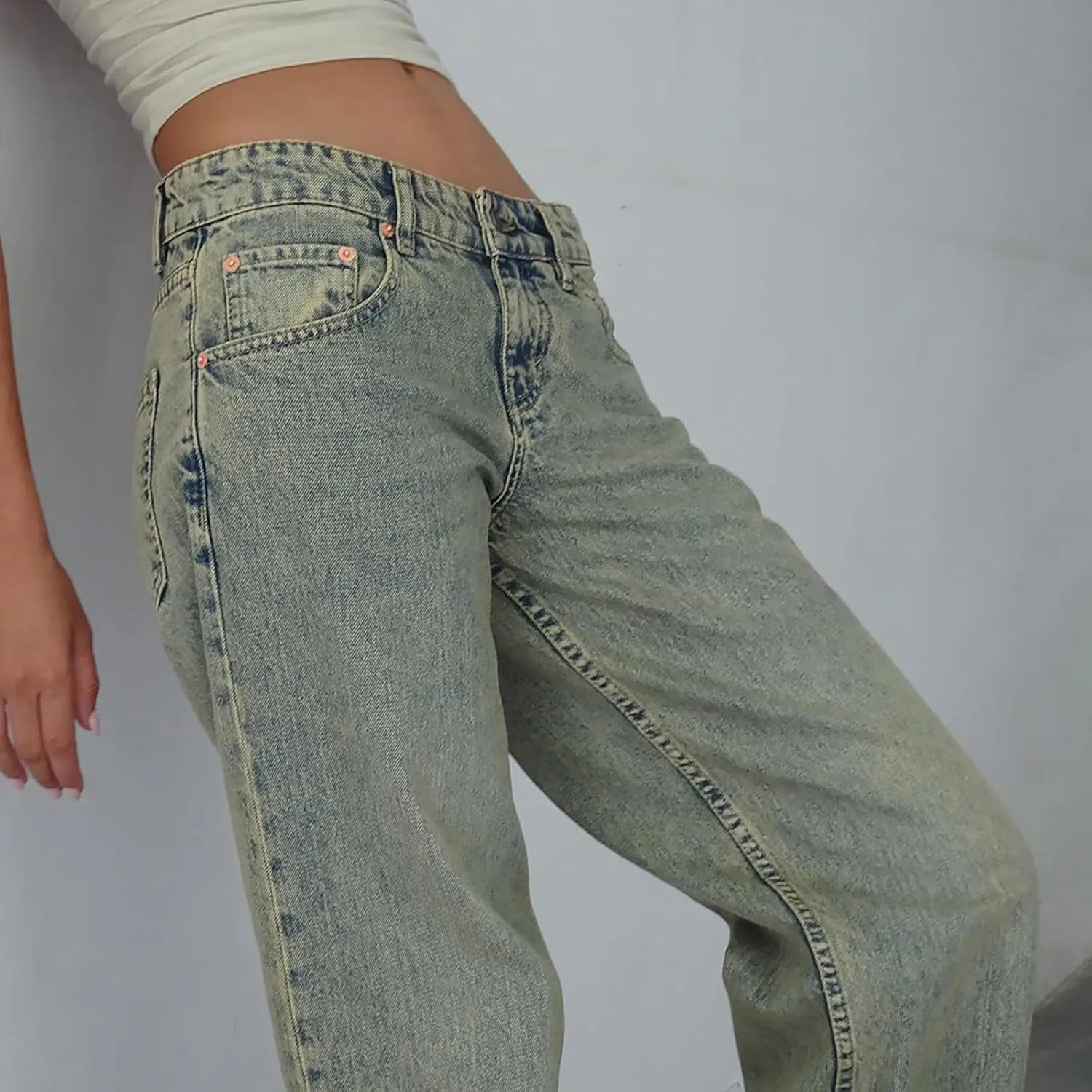 Oprah's Favorite Jeans Pants High Waisted Cropped Denim Pants Tummy Control Sailor Wide Leg Trouser Chiccurva Jeans