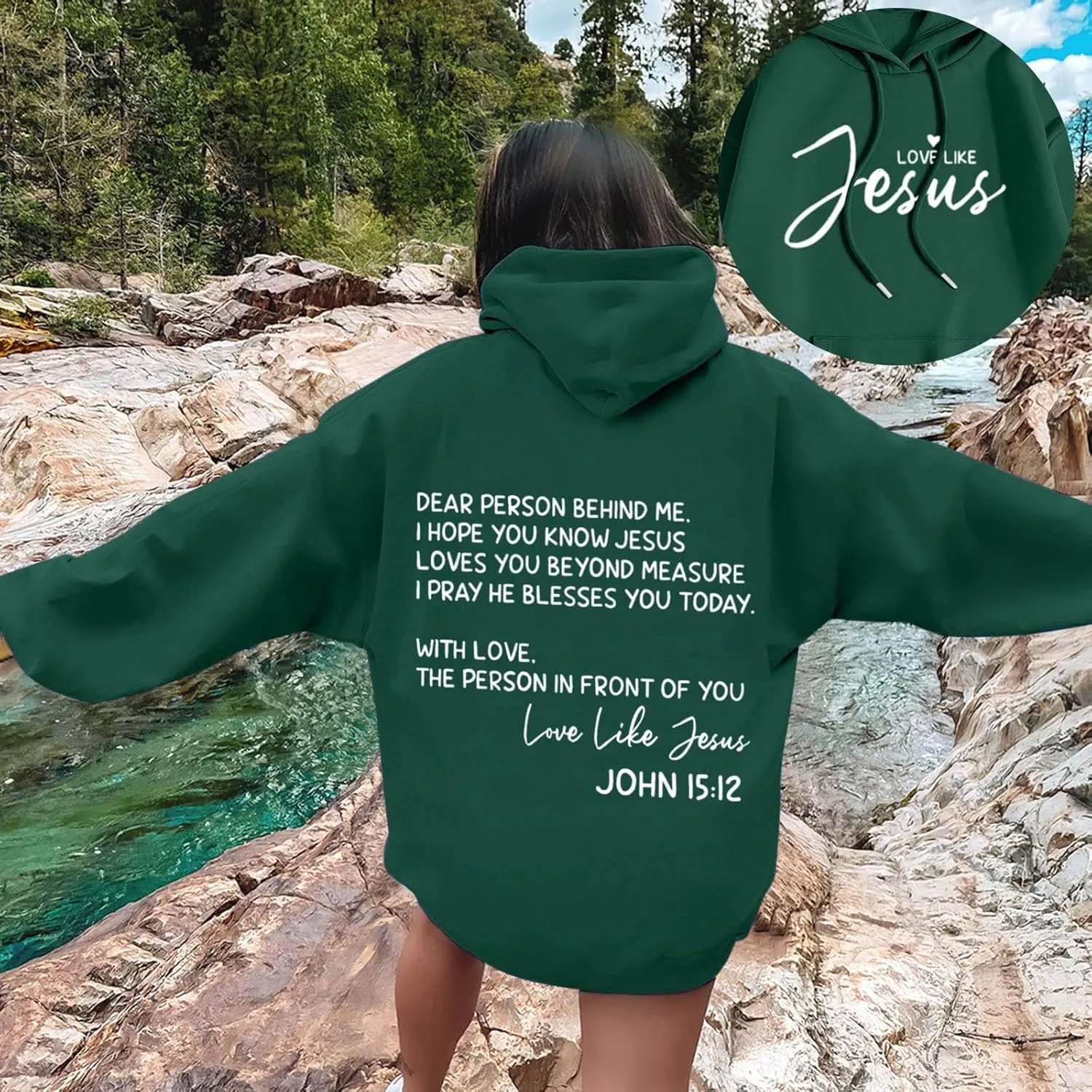 Oversized Letter Print Hoodies for Women Casual Long Sleeve Loose Fit Pullover 2025 Y2k Teen Girls Spring Clothes