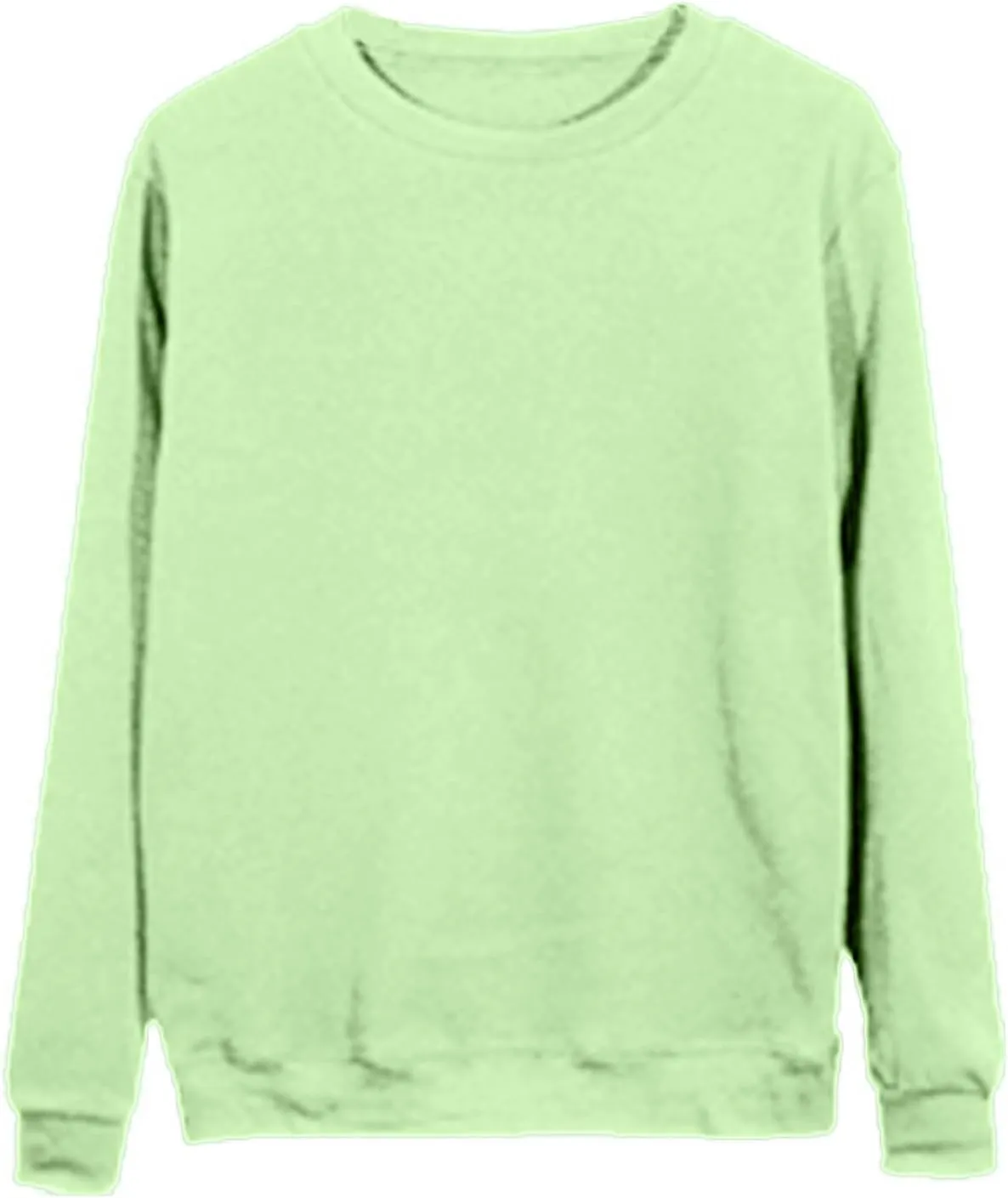 Oversized Sweatshirt for Women Long Sleeve Crewneck Sweatshirt Solid Color Casual Loose Sweatshirt Cute Pullover