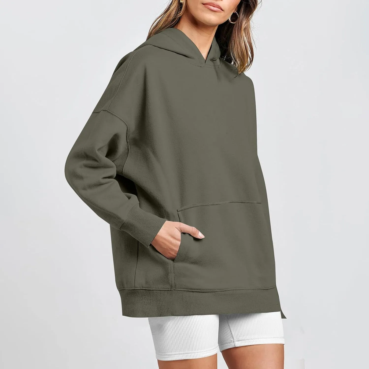 Oversized Sweatshirt for Women Y2k Hoodie Hooded Pullover Tops Fall Clothes with Pocket Sweaters Casual Outfits Fall