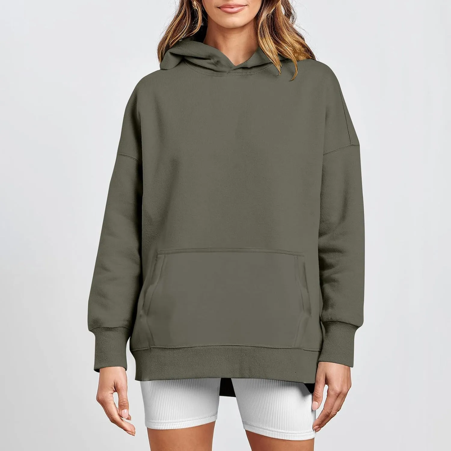 Oversized Sweatshirt for Women Y2k Hoodie Hooded Pullover Tops Fall Clothes with Pocket Sweaters Casual Outfits Fall