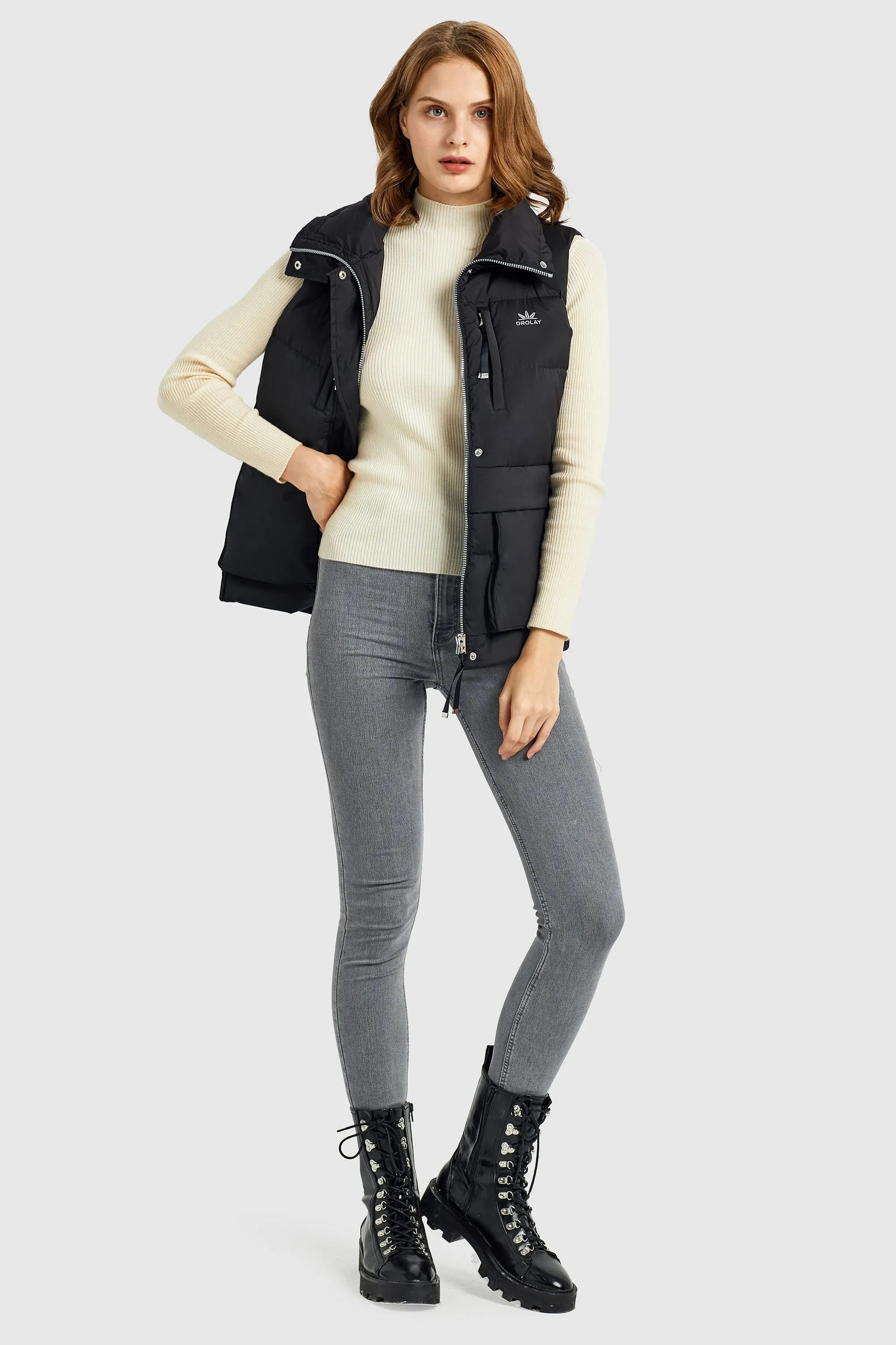 Packable Stand Collar Puffer Light Down Vest