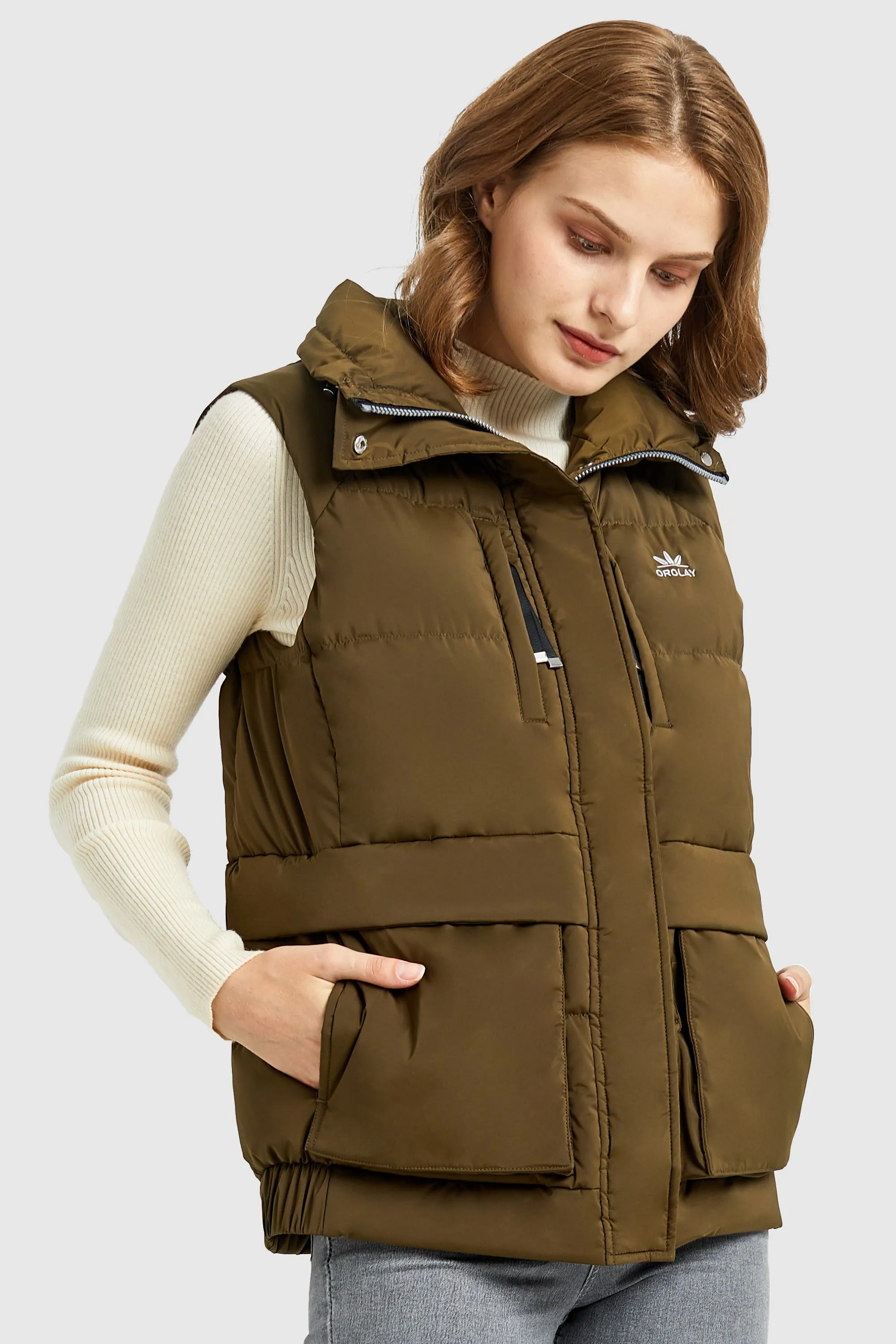 Packable Stand Collar Puffer Light Down Vest
