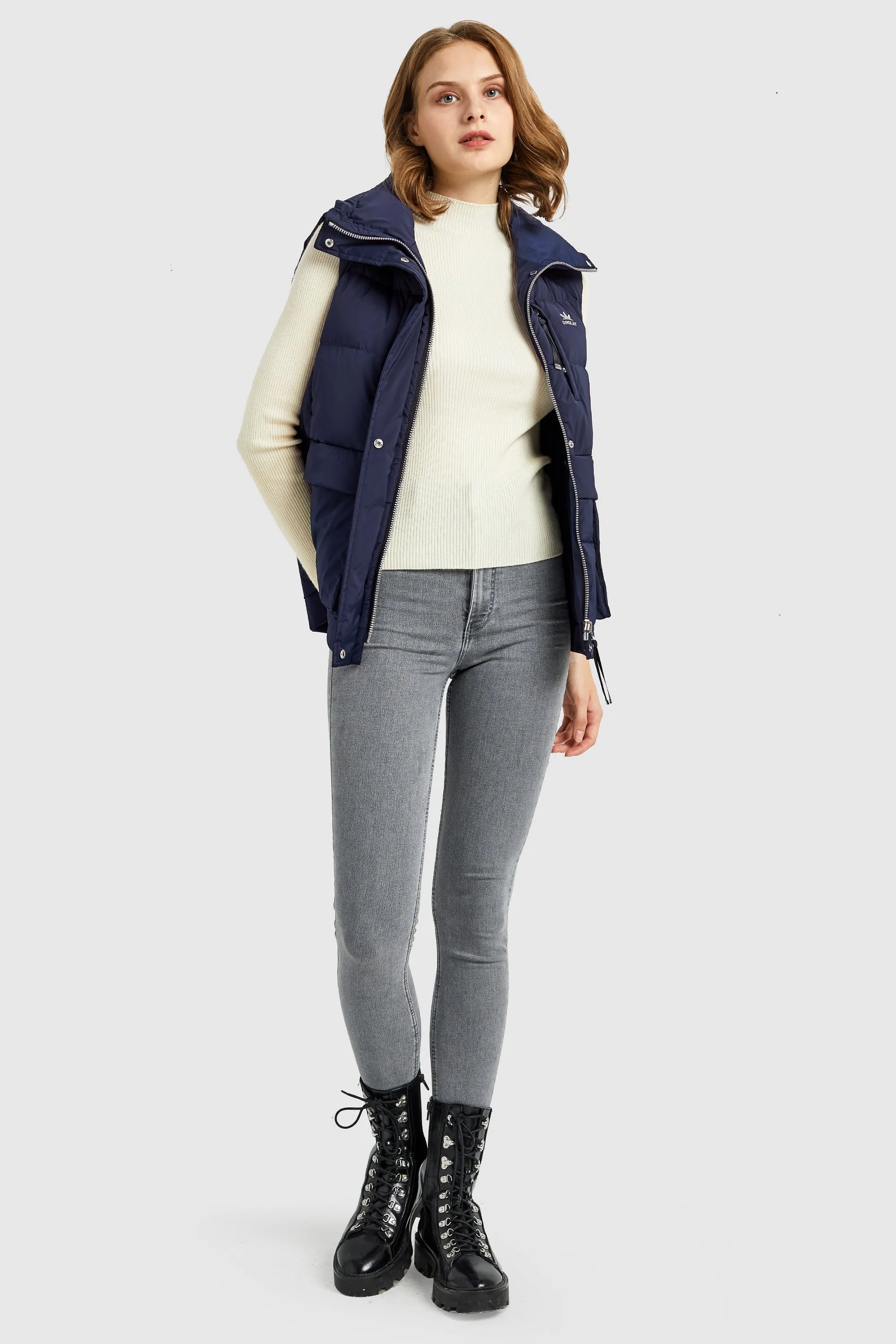 Packable Stand Collar Puffer Light Down Vest