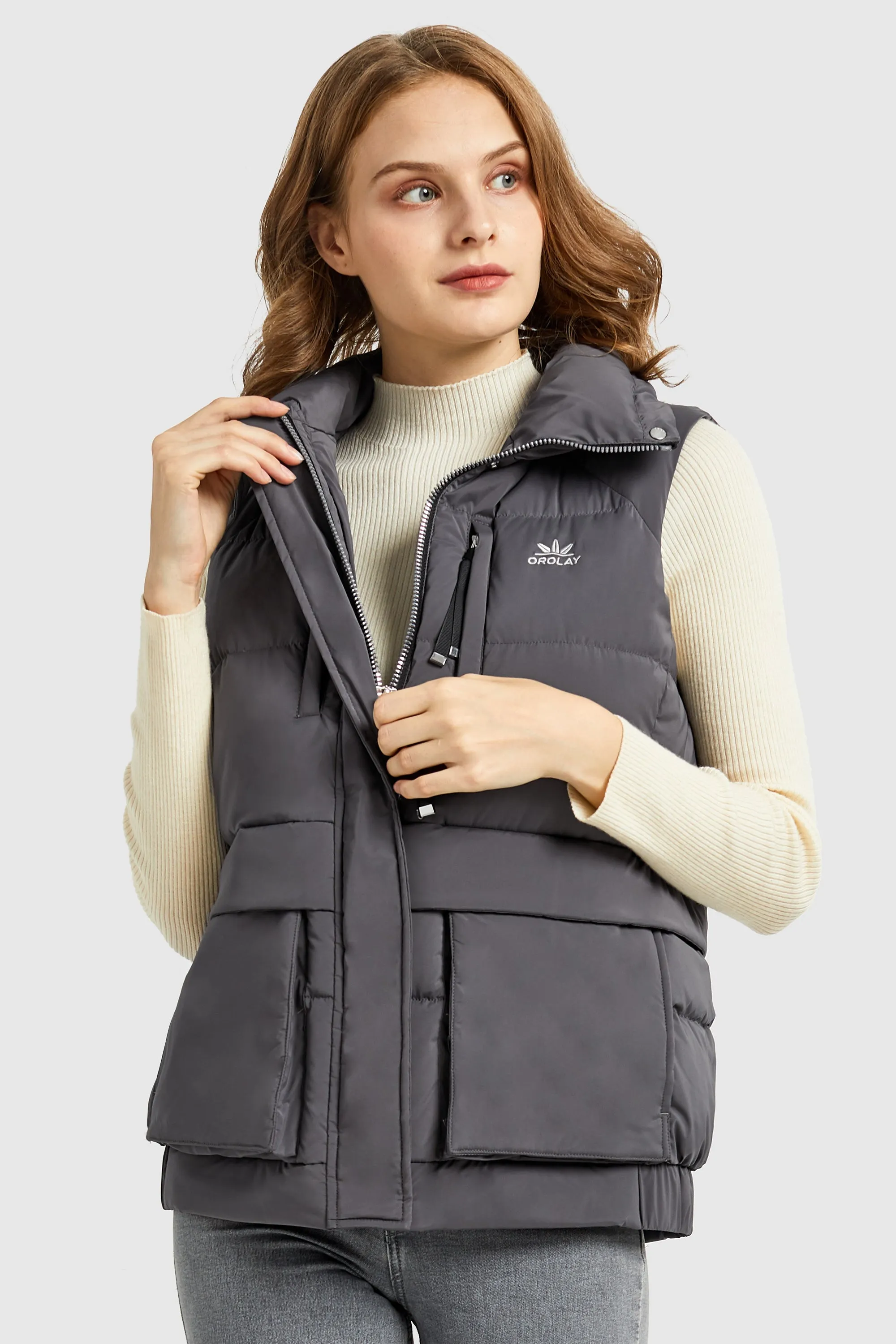 Packable Stand Collar Puffer Light Down Vest