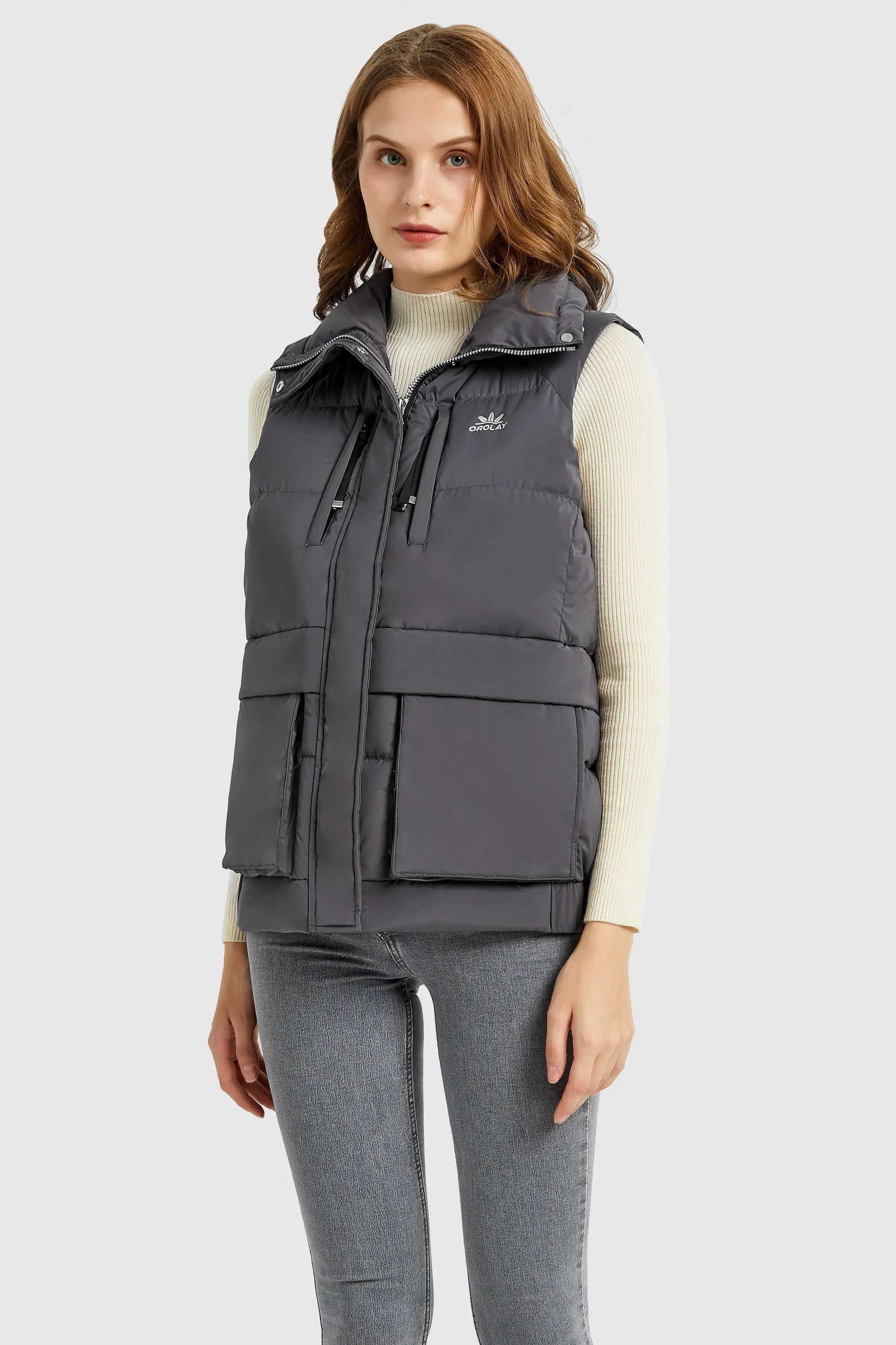 Packable Stand Collar Puffer Light Down Vest