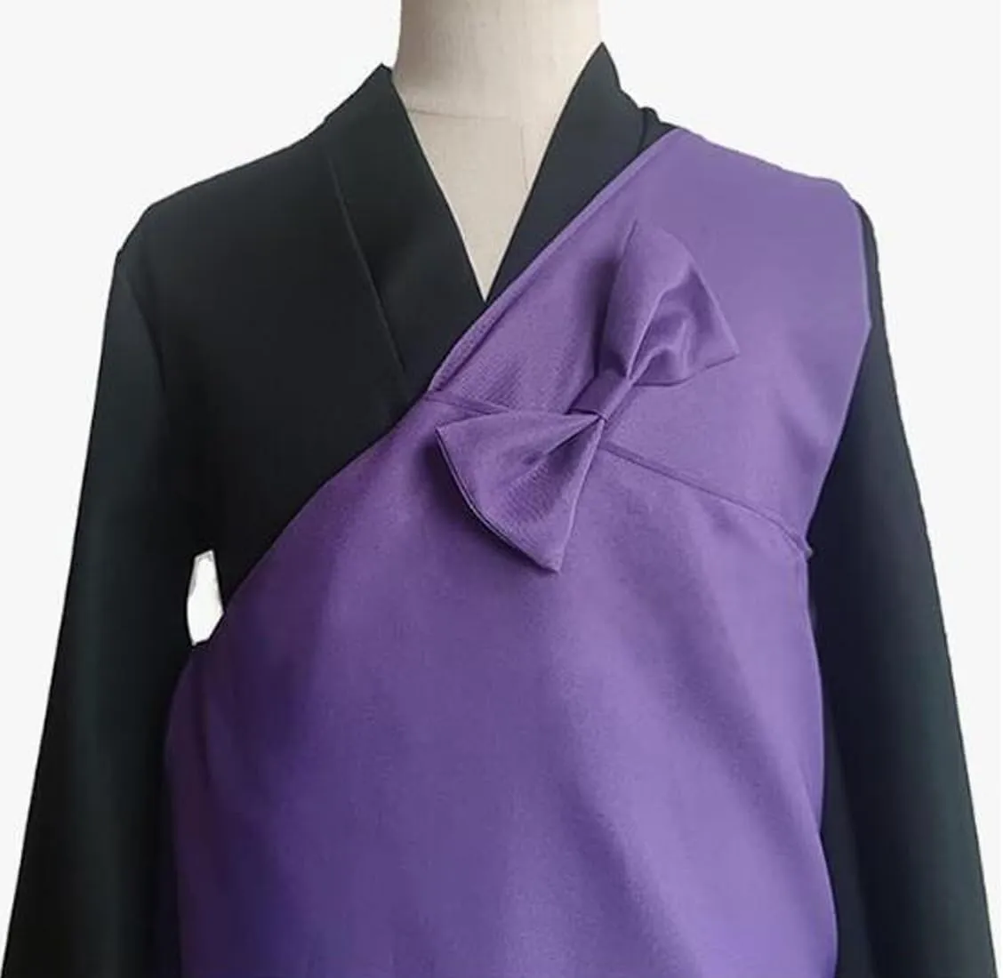 Poetic Walk Anime Mens Costume Cosplay Miroku Uniform Suit Bath Rope Cloak Taoist Kimono Halloween