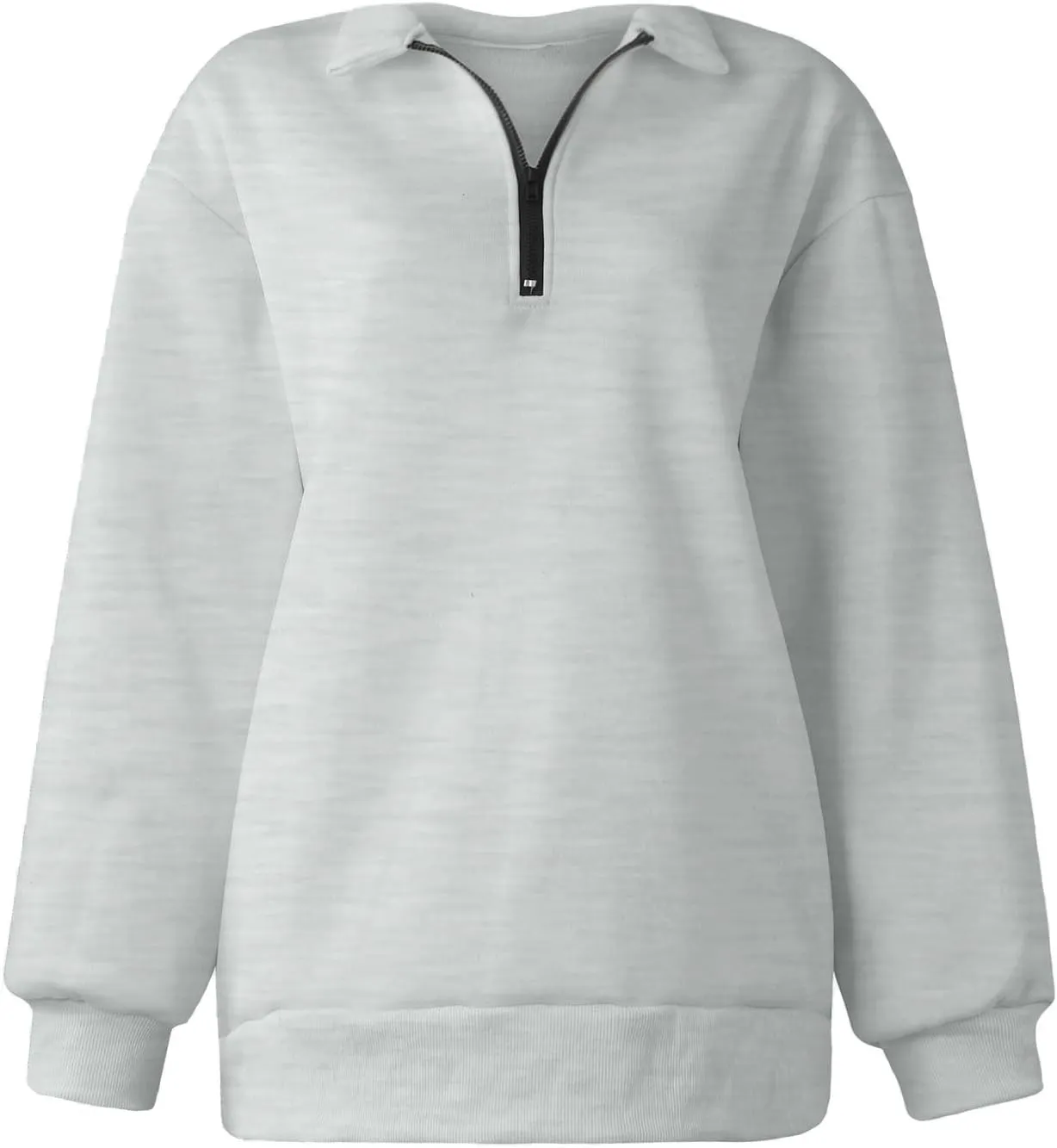 Quarter Zip Pullover Women Fleece Lightweight Oversized Sweatshirt Preppy Cute Sweatshirts Hoodies with Zipper