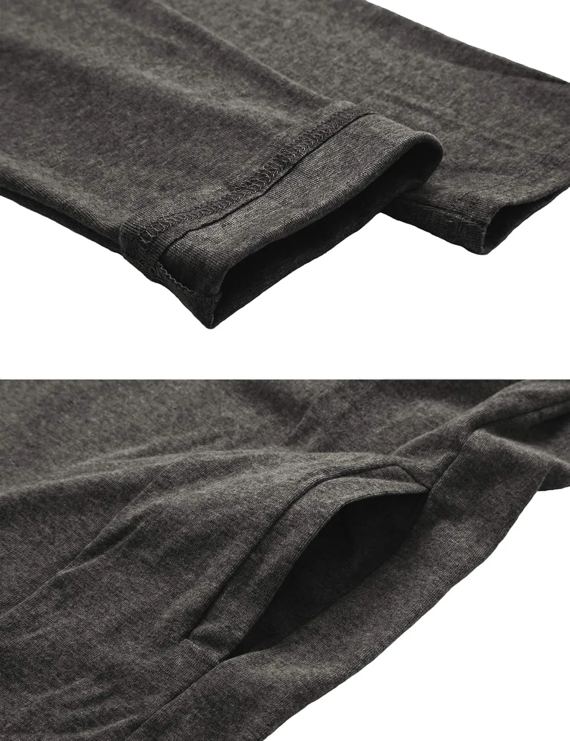 RAGEMALL Mens Long Cardigan Open Front Draped Lightweight Hooded Sweater with Pockets