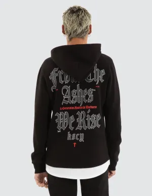 Realm Layered Hoodie Jet Black