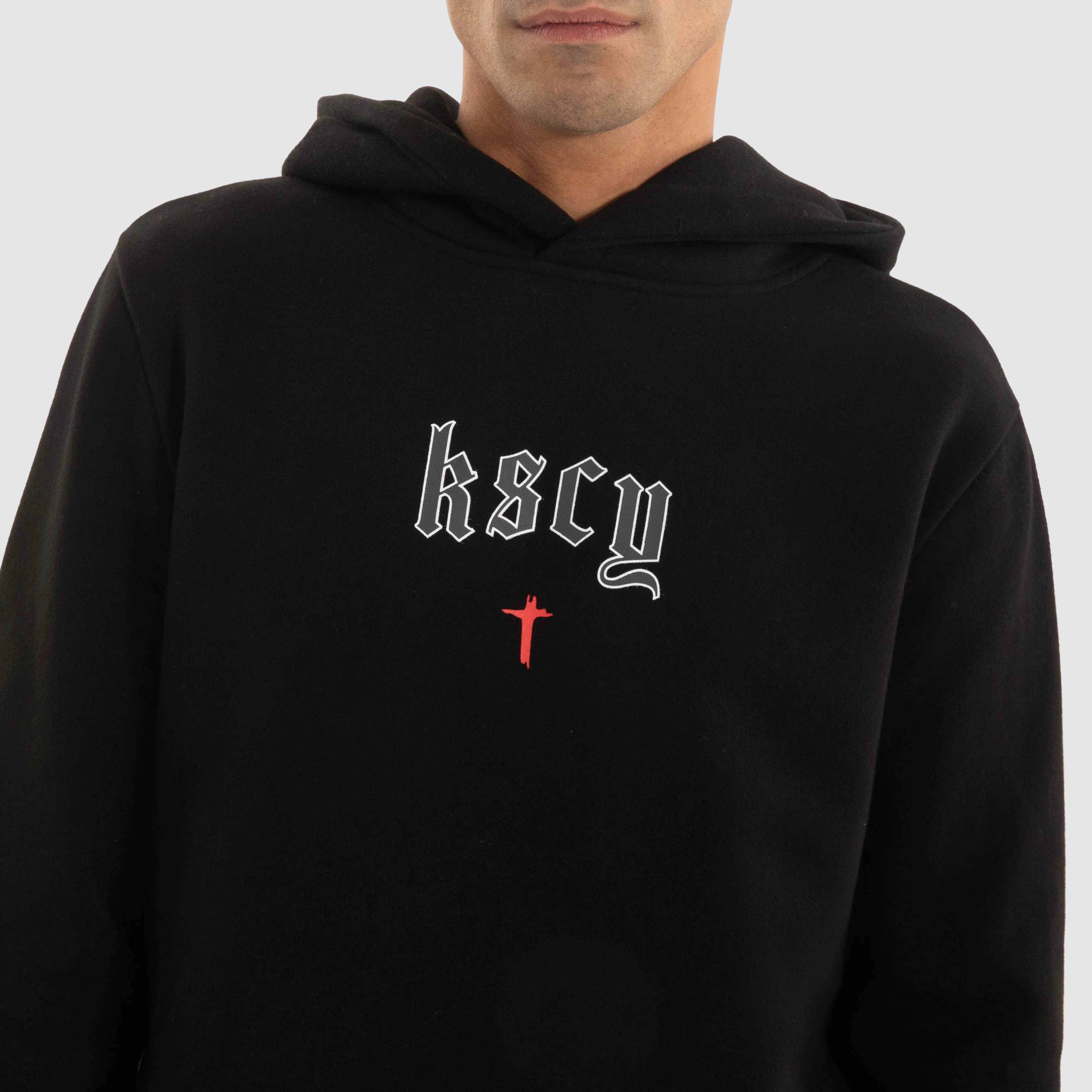 Realm Layered Hoodie Jet Black