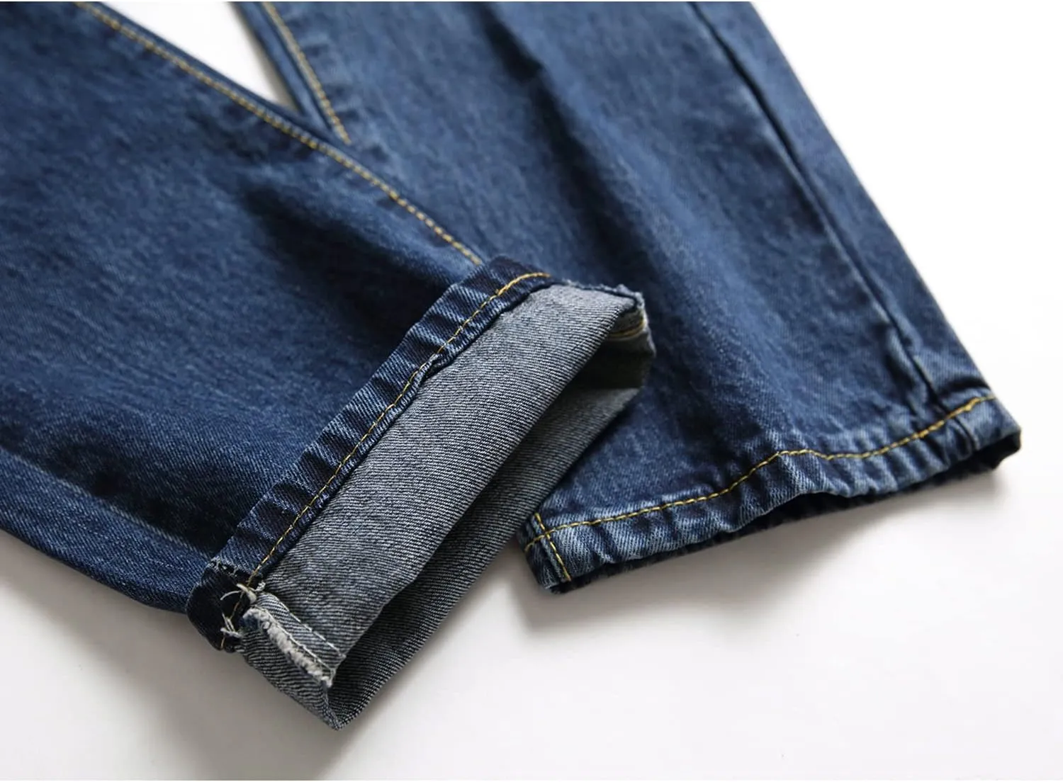Ripped Jeans for Men Slim Denim Regular Fit Tapered Leg Distressed Destroyed Pants Mens Jeans with Hole