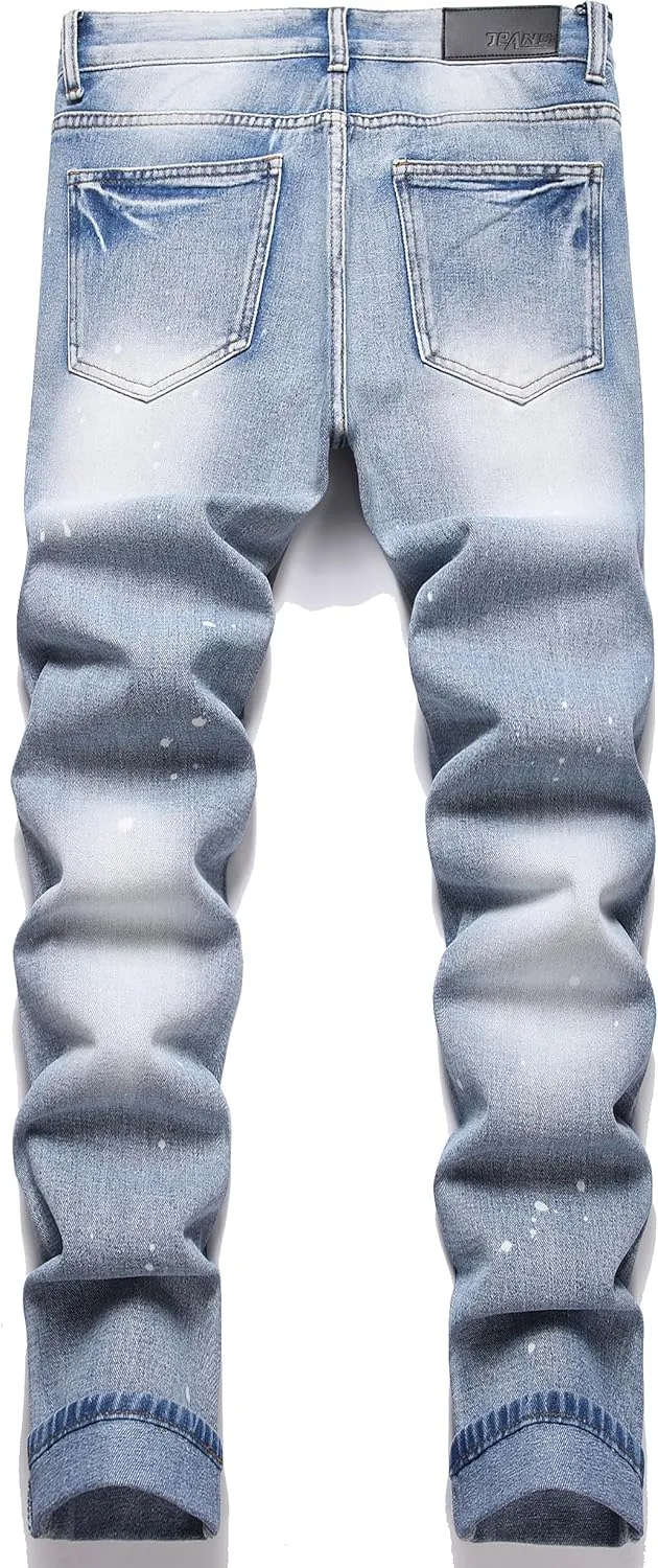 RXXKKK Men's Regular Slim Fit Jeans