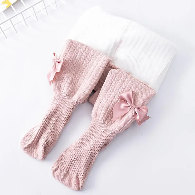 Sandra Bows Winter Plush Leggings