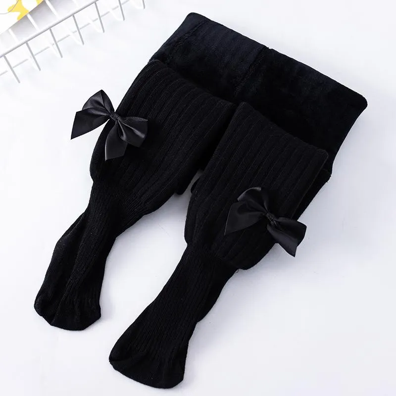 Sandra Bows Winter Plush Leggings