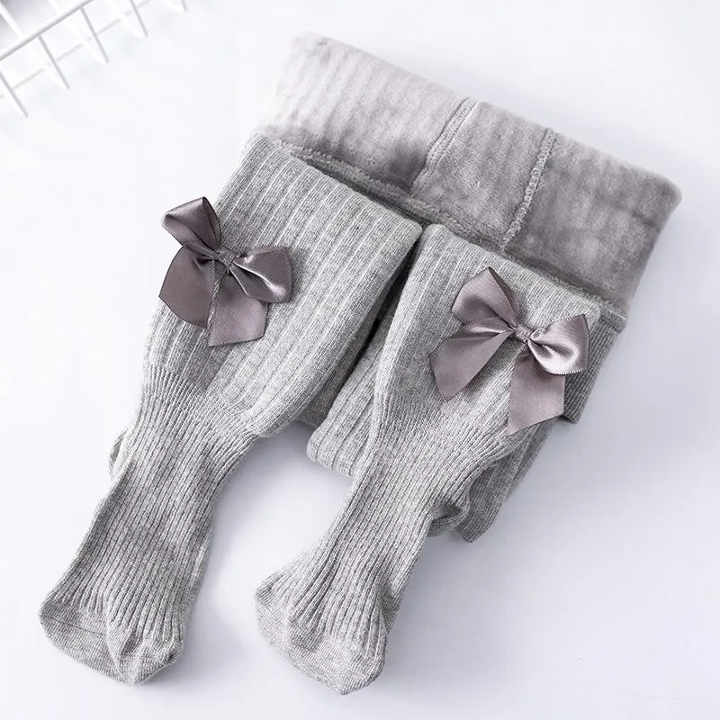 Sandra Bows Winter Plush Leggings