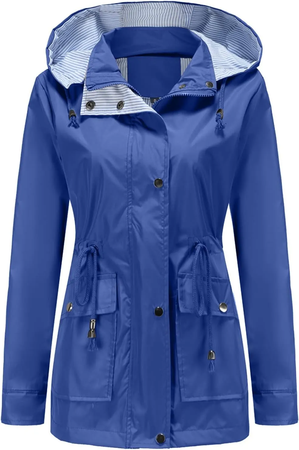 Shacket Jacket Women Fashion Hood Windbreaker Winter Jackets For Women Cotton-padded Coats Button Slim Jacket