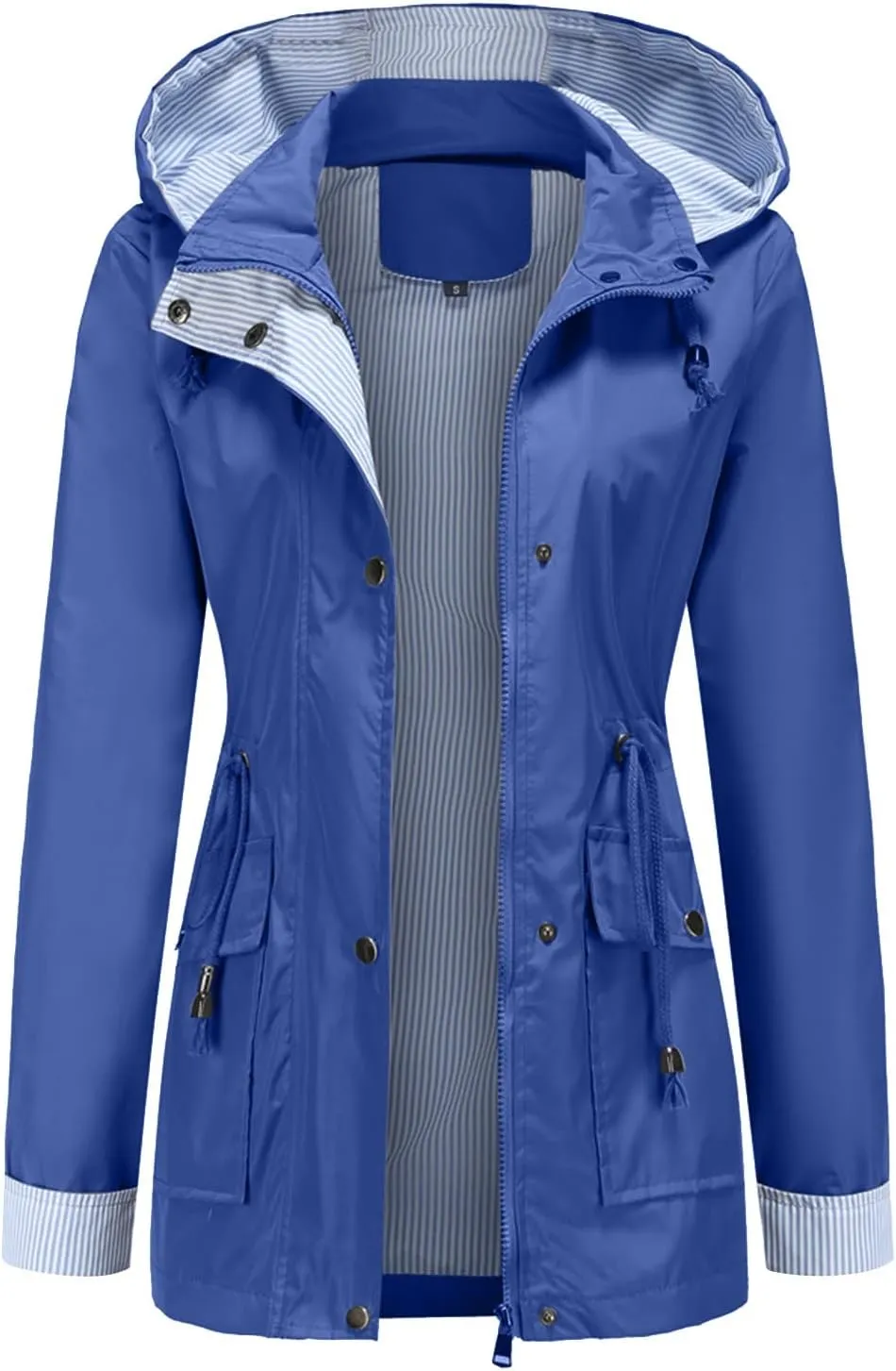 Shacket Jacket Women Fashion Hood Windbreaker Winter Jackets For Women Cotton-padded Coats Button Slim Jacket