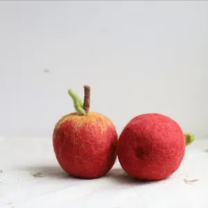 Sheep Mountain: Wool Felt Apple Ornaments