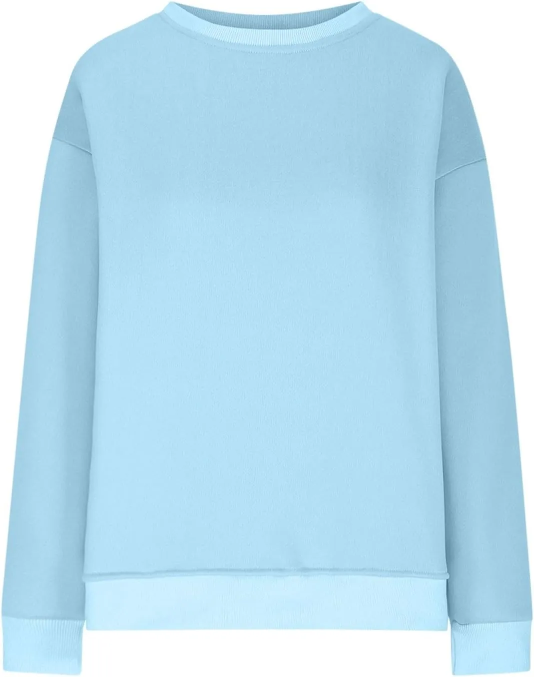 SHOPESSA Oversized Sweatshirt for Women Fall Outfits Crewneck Pullover with Pockets Sweatshirt with Slit Sides