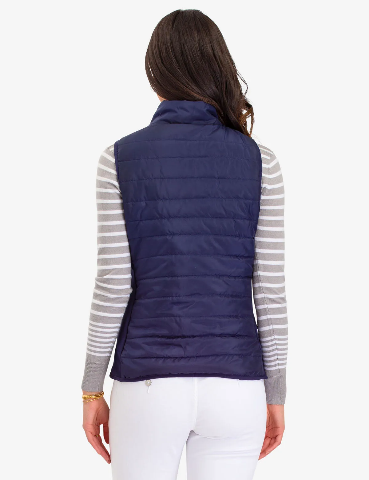 SIDE KNIT PUFFER VEST