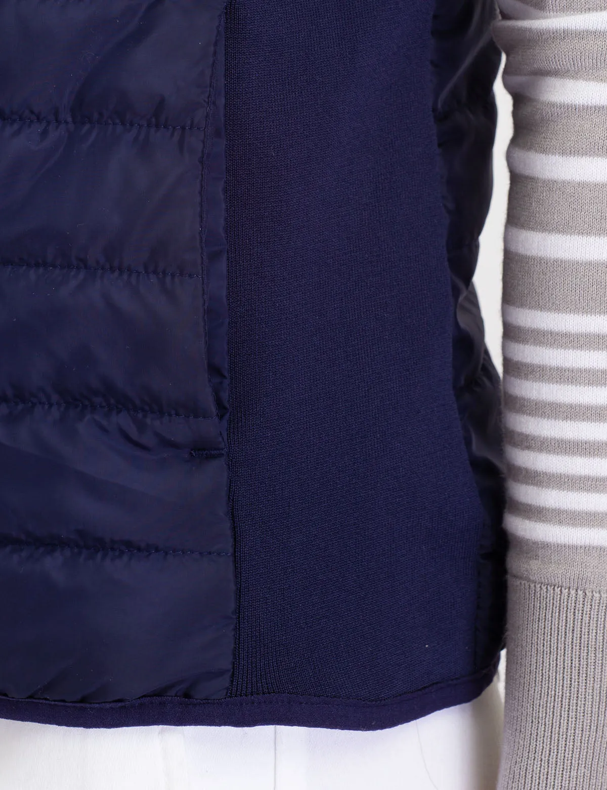 SIDE KNIT PUFFER VEST