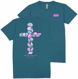 Simply Southern Shell Cross Women's Short Sleeve T-Shirt