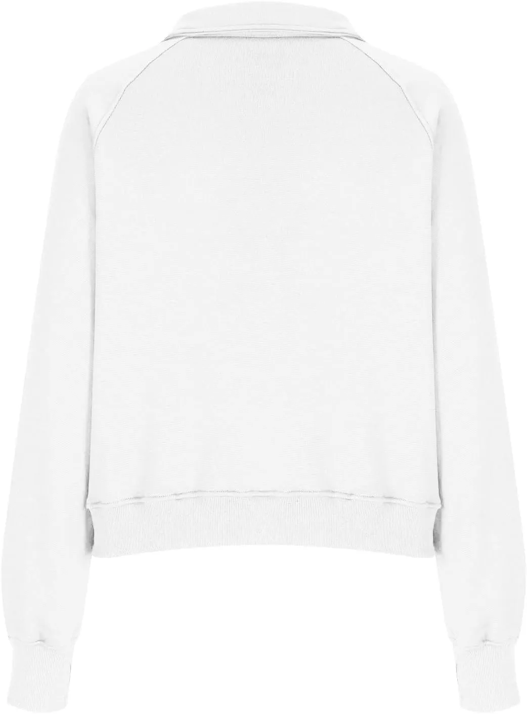 slqdgmryz Half Zip Pullover Women Cropped Fleece Oversized Sweatshirt Cute Pocket 1/2 Zipped Y2k Hoodie with Thumb Holes