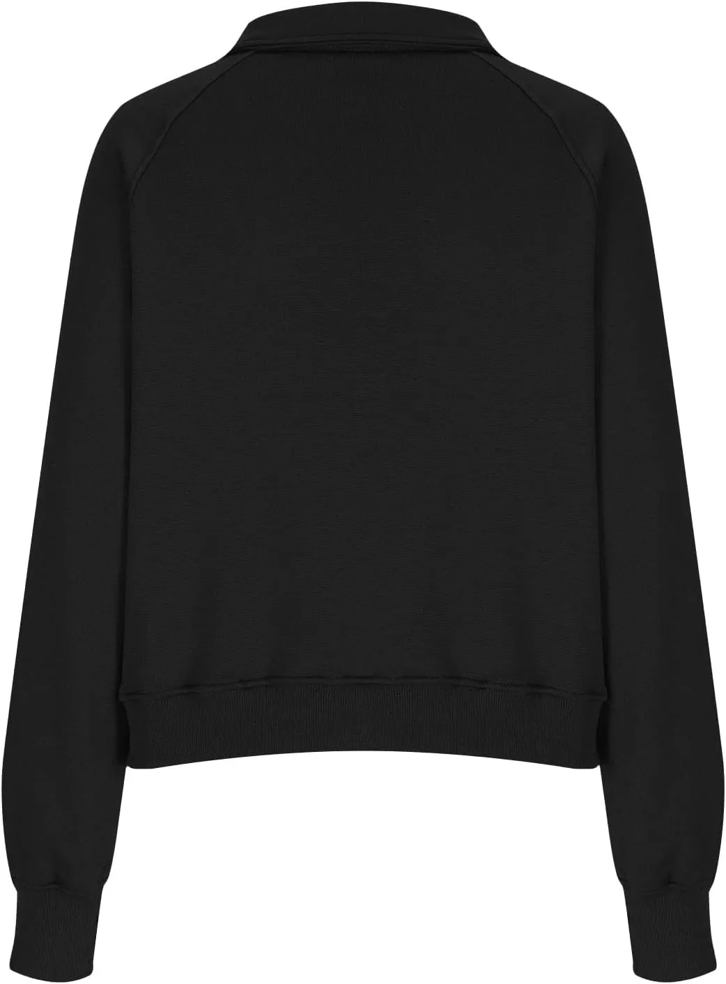 slqdgmryz Half Zip Pullover Women Cropped Fleece Oversized Sweatshirt Cute Pocket 1/2 Zipped Y2k Hoodie with Thumb Holes