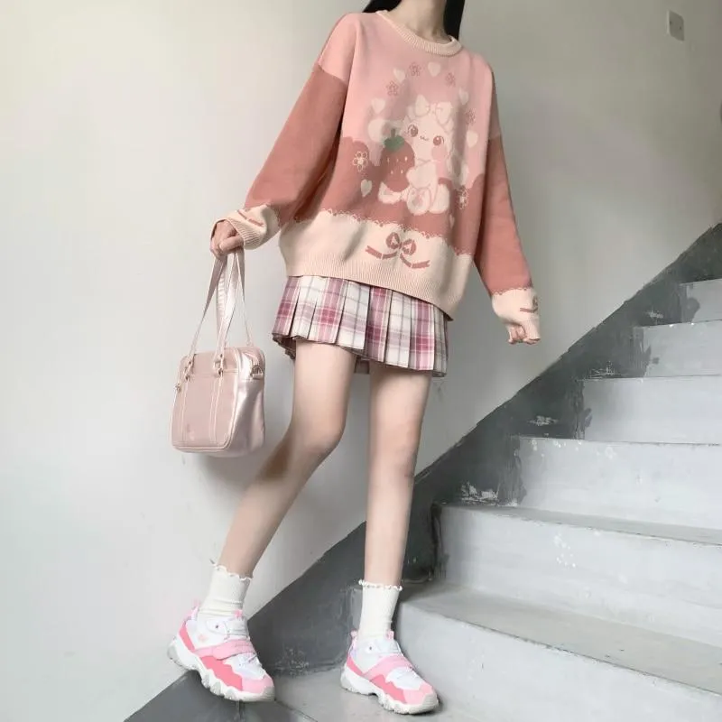 Strawbunny Knit Pullover