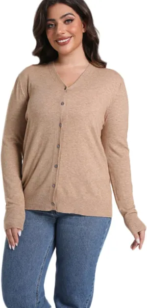 Sunfaynis Women's Long Sleeve Thin Lightweight Cardigan Sweaters for Women Dressy Summer Spring Fall Cardigan