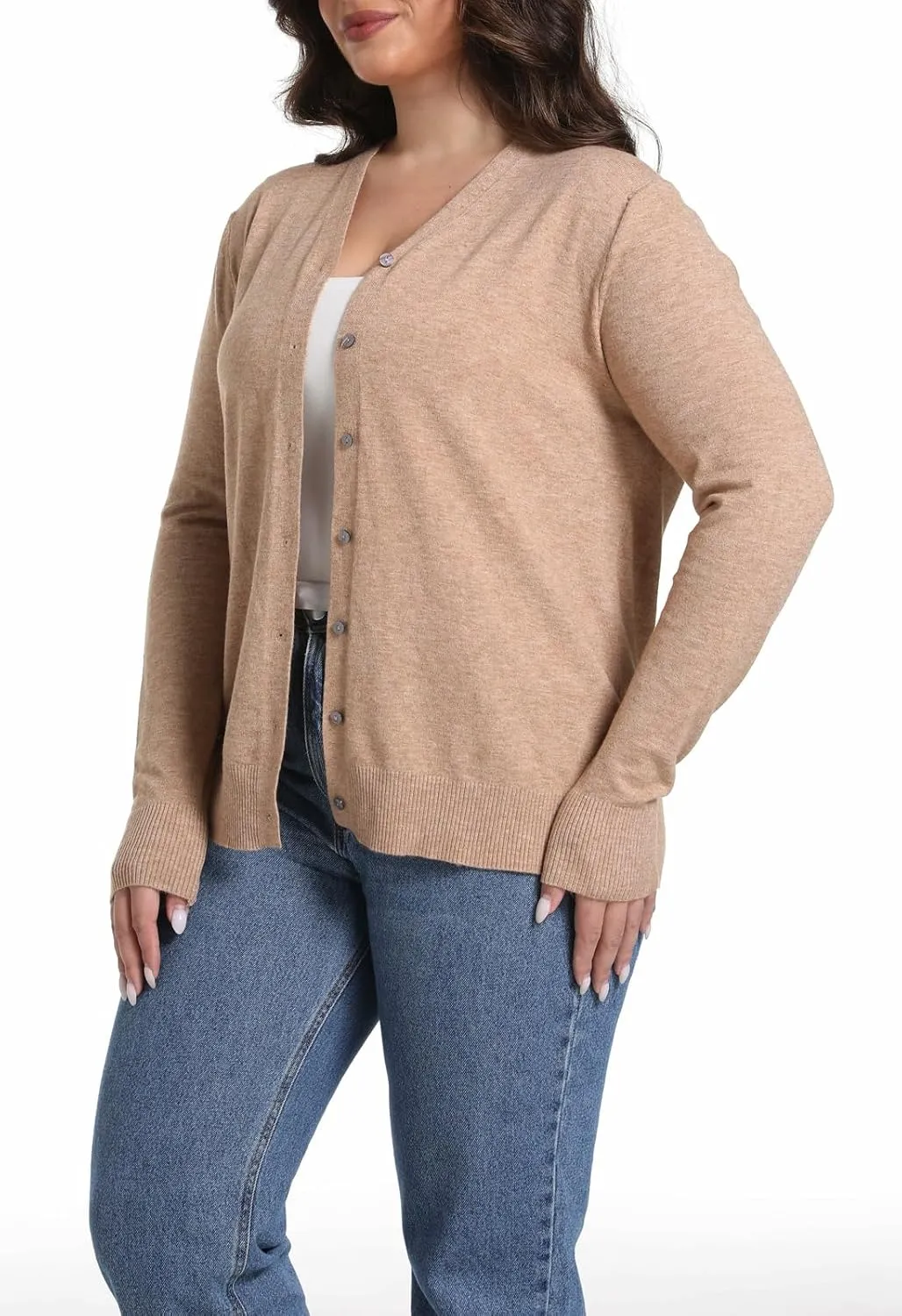 Sunfaynis Women's Long Sleeve Thin Lightweight Cardigan Sweaters for Women Dressy Summer Spring Fall Cardigan