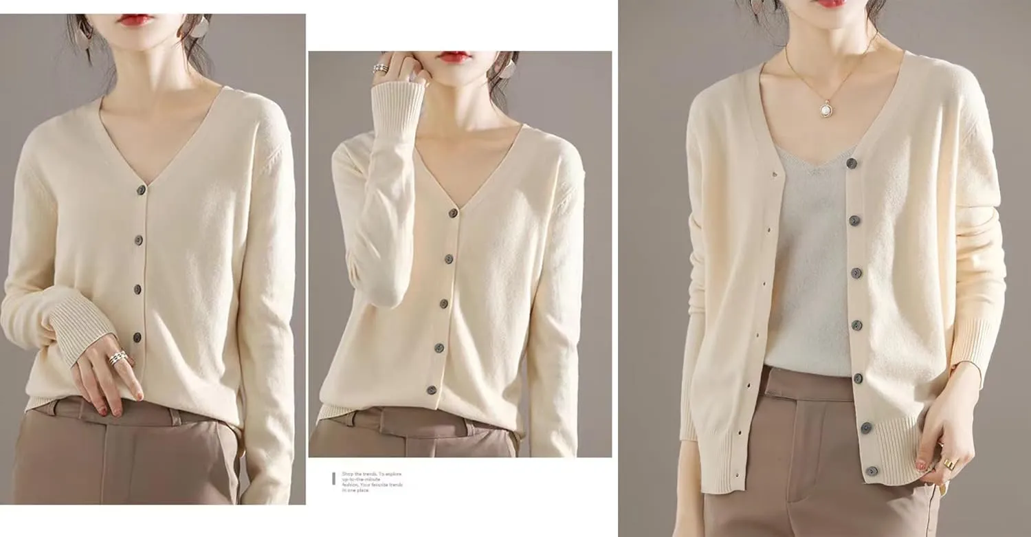 Sunfaynis Women's Long Sleeve Thin Lightweight Cardigan Sweaters for Women Dressy Summer Spring Fall Cardigan