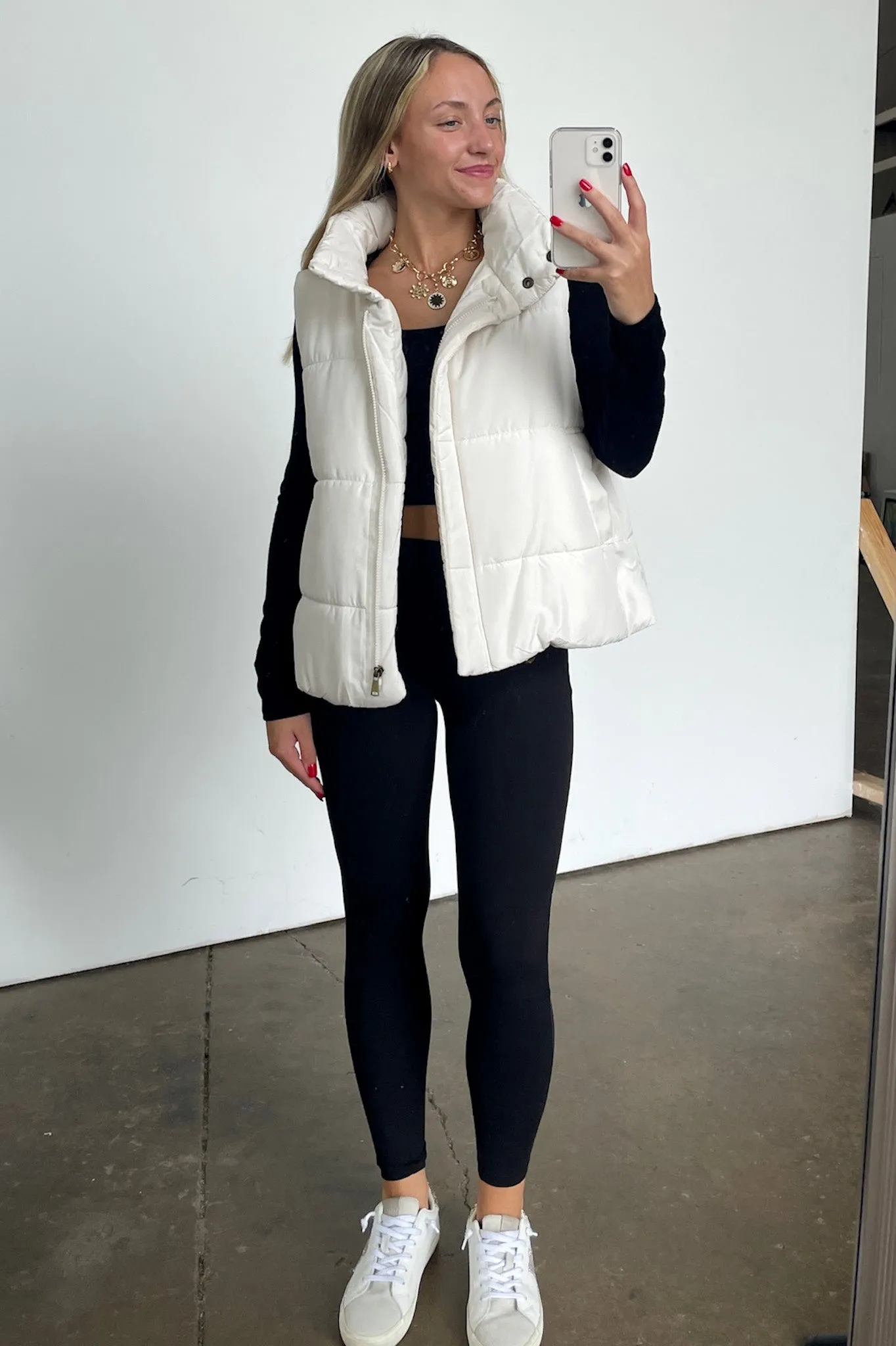 Toasty Time Zip Up Puffer Vest - FINAL SALE