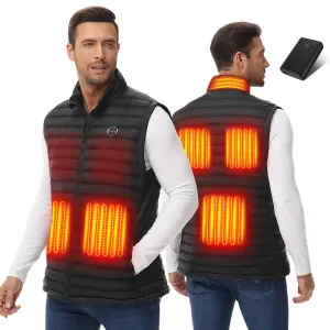 Trefoiled Lightweight Heated Puffer Vest with Battery