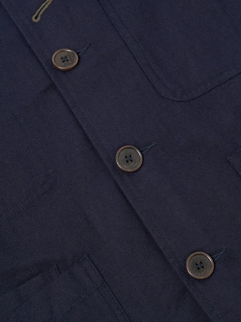 Universal Works Moleskin Bakers Jacket in Navy