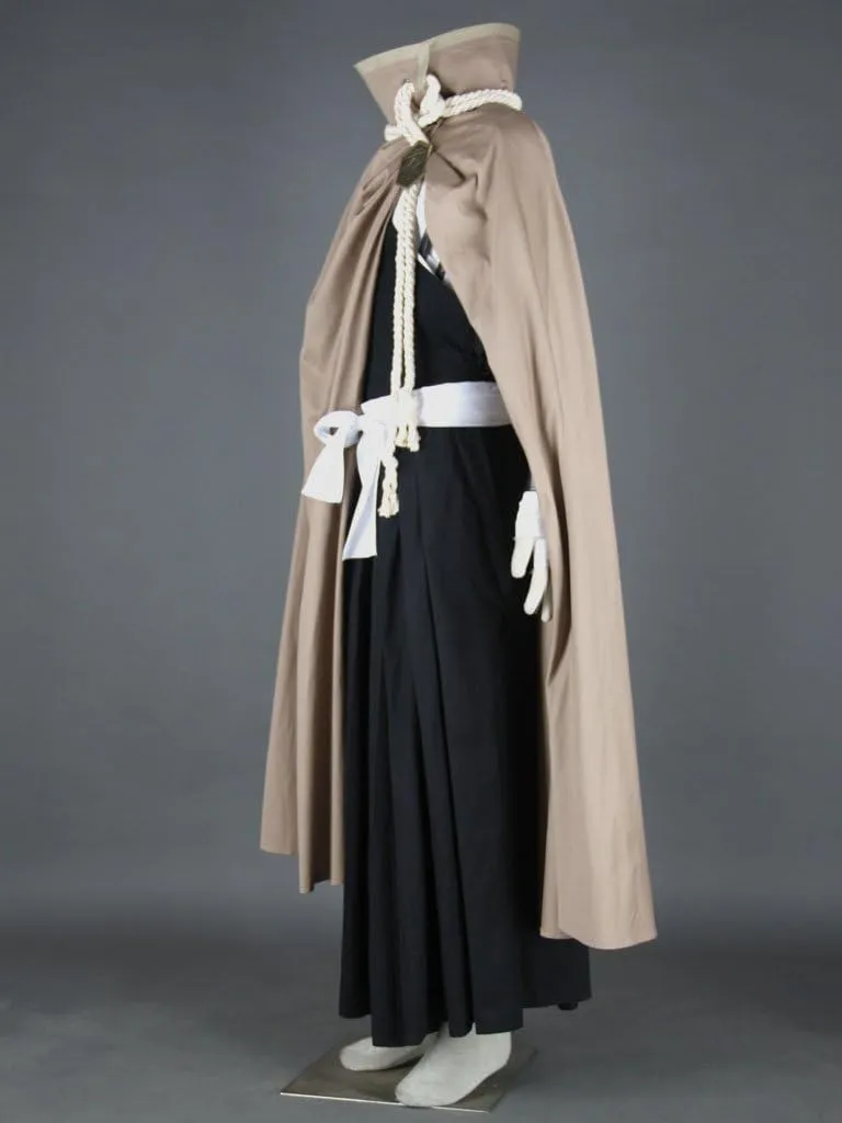US size Anime Kurosaki Ichigo Cosplay Costumes Long cloak kimono suit