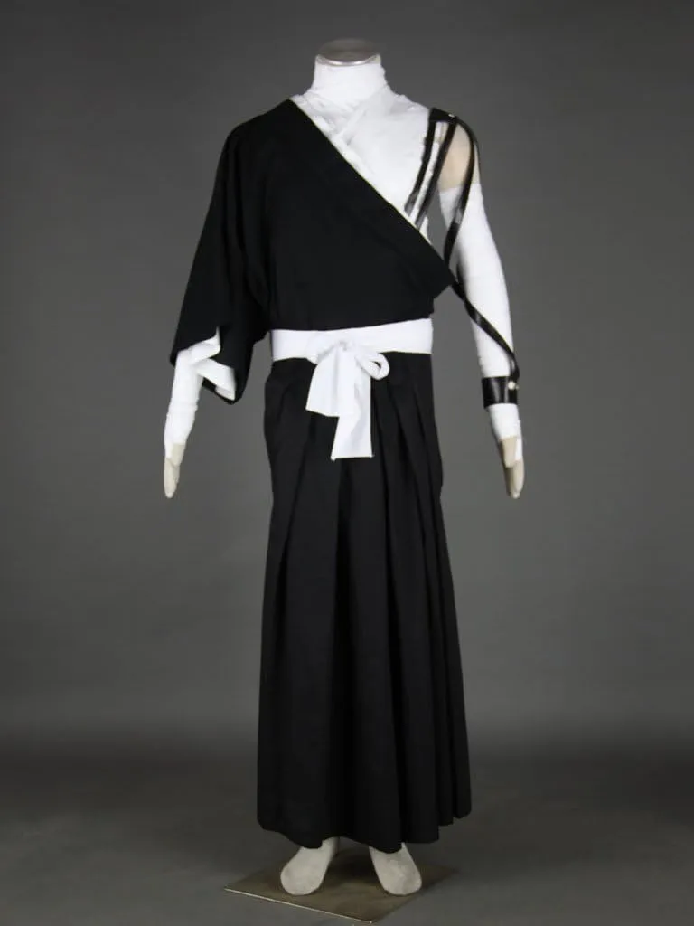 US size Anime Kurosaki Ichigo Cosplay Costumes Long cloak kimono suit