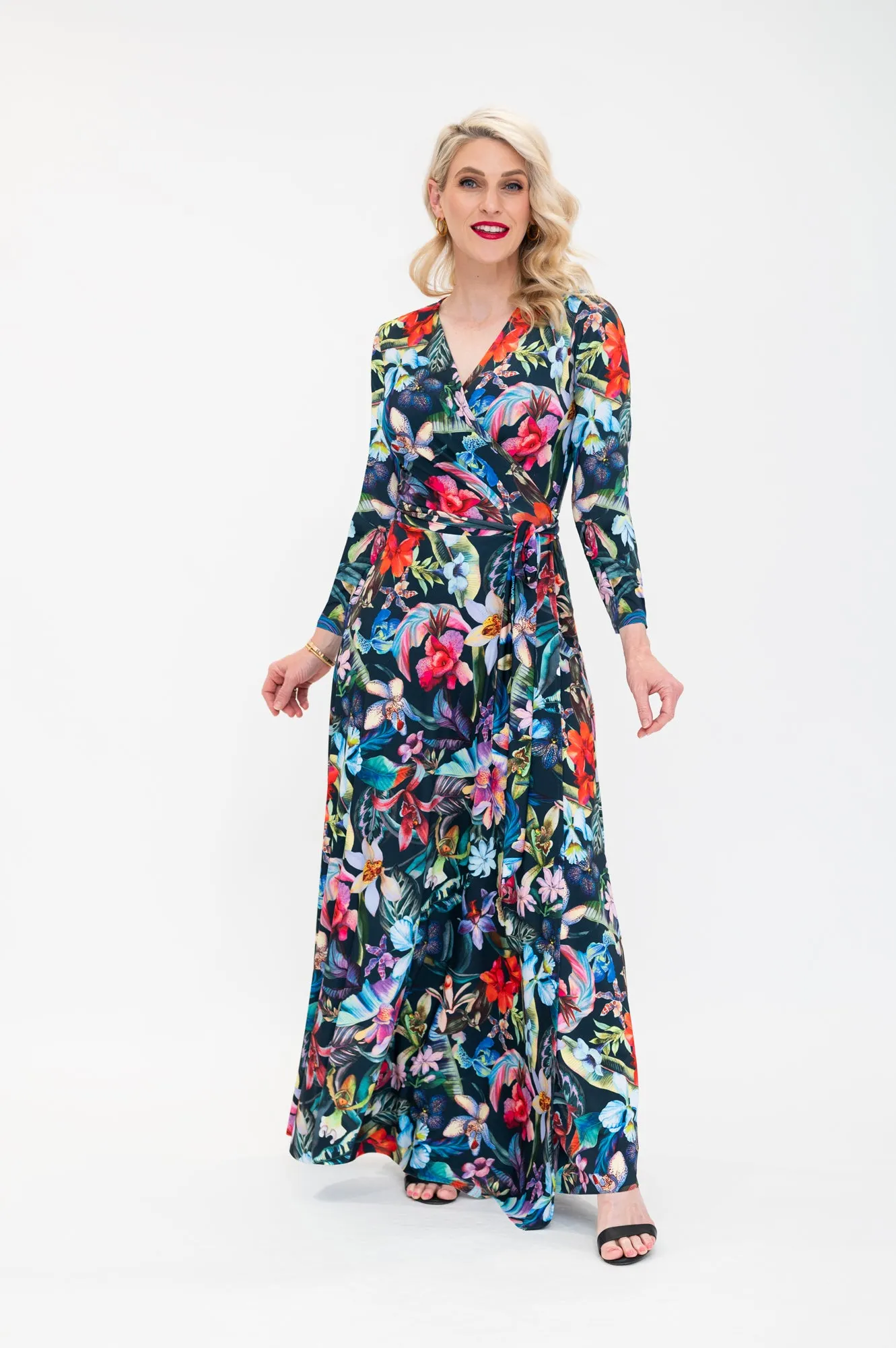 Vanda Winter Sleeve - Wrap Dress