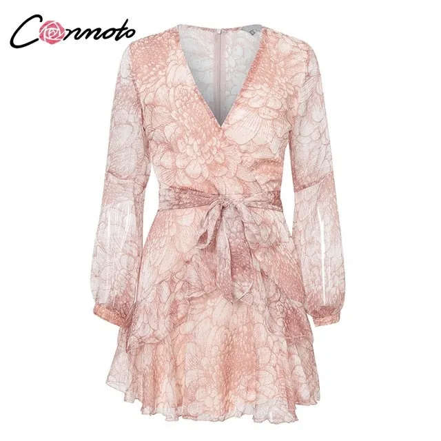 VenusFox Vintage Print Sexy Elegant Dresses