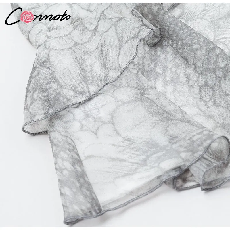 VenusFox Vintage Print Sexy Elegant Dresses