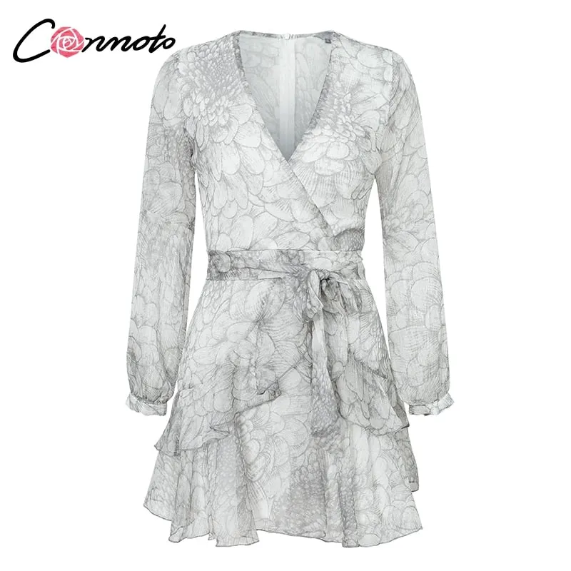 VenusFox Vintage Print Sexy Elegant Dresses