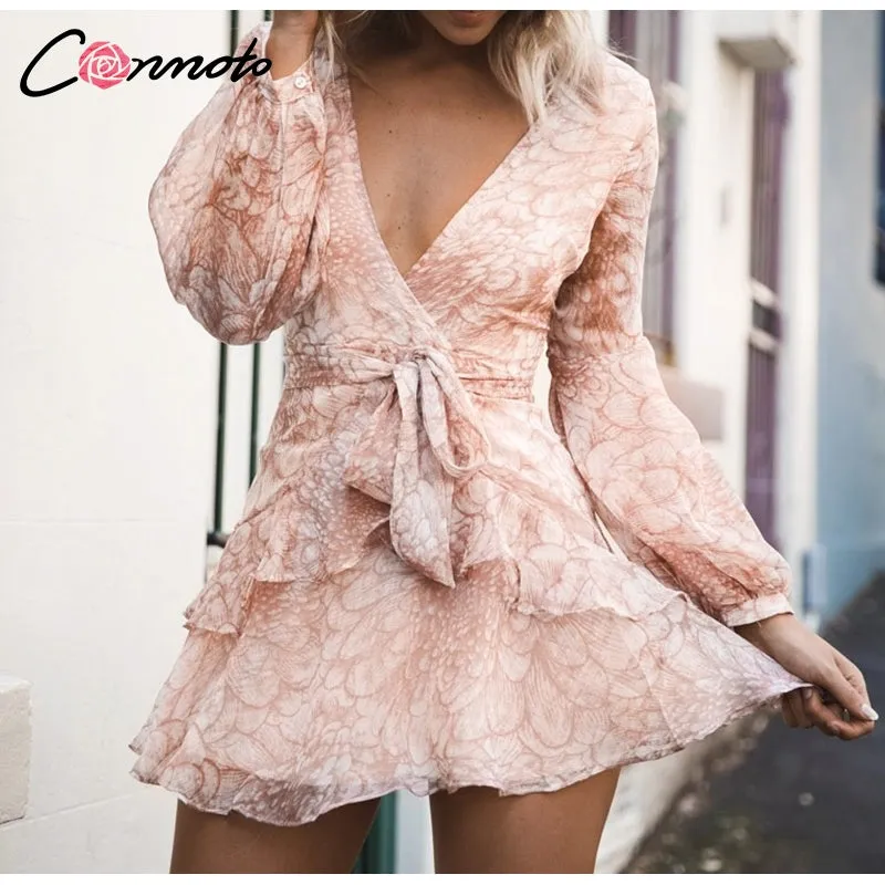 VenusFox Vintage Print Sexy Elegant Dresses