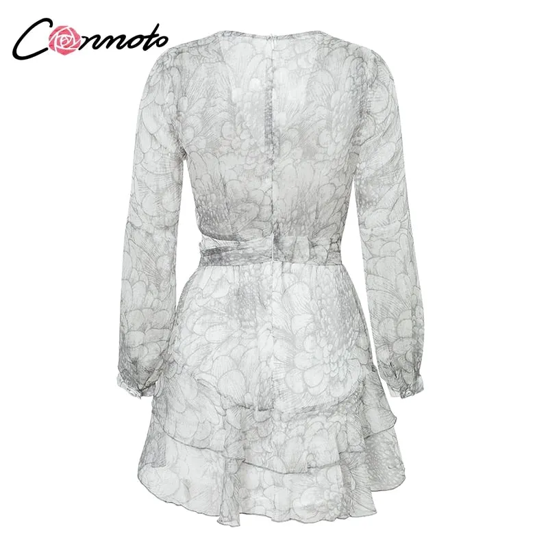 VenusFox Vintage Print Sexy Elegant Dresses