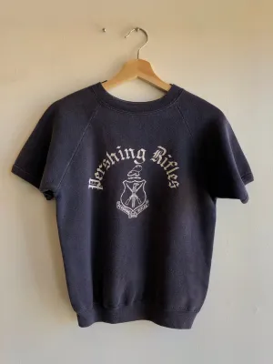 Vintage 1960s Pershing Rifles Short Sleeve Sweatshirt