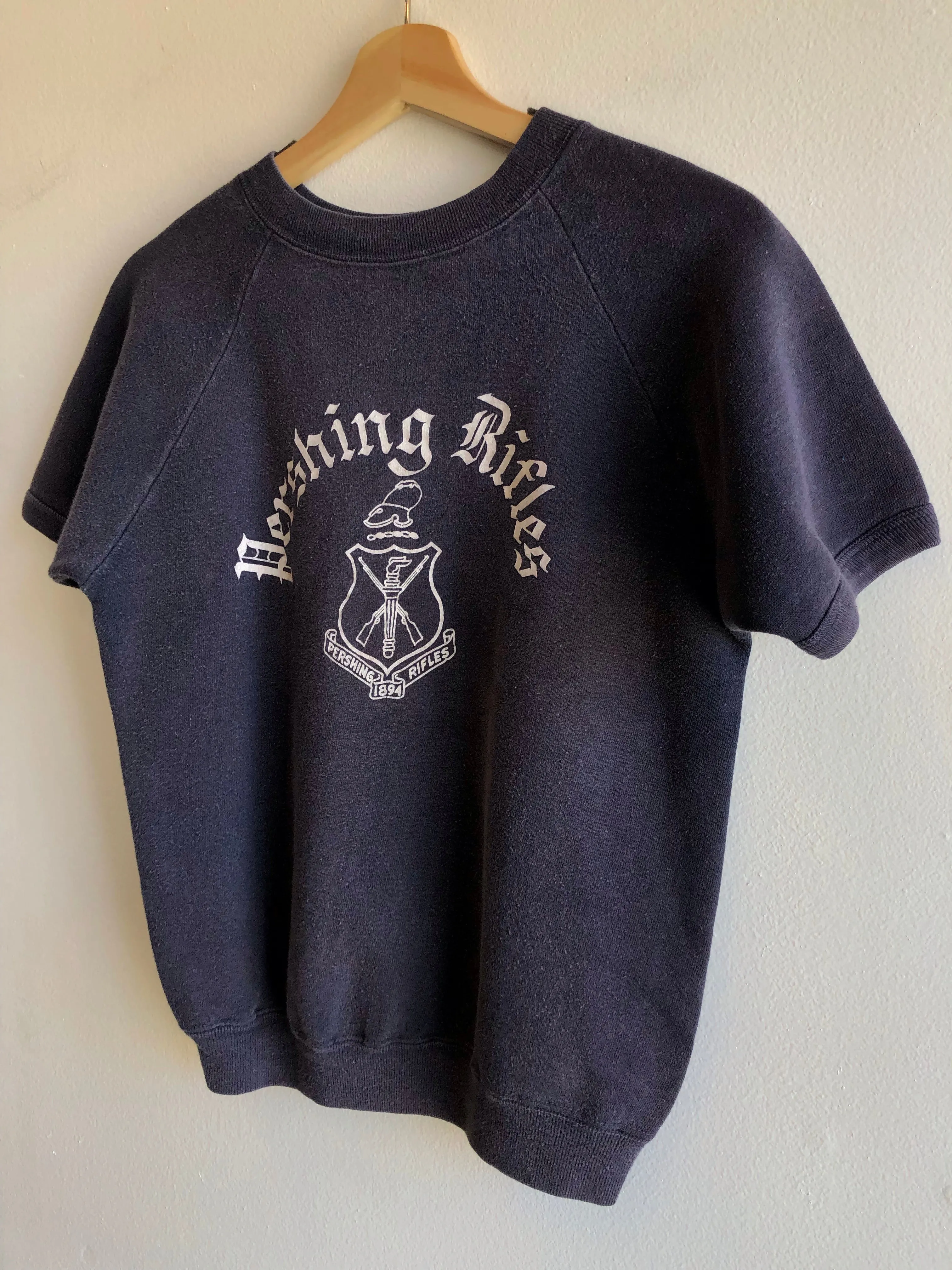 Vintage 1960s Pershing Rifles Short Sleeve Sweatshirt
