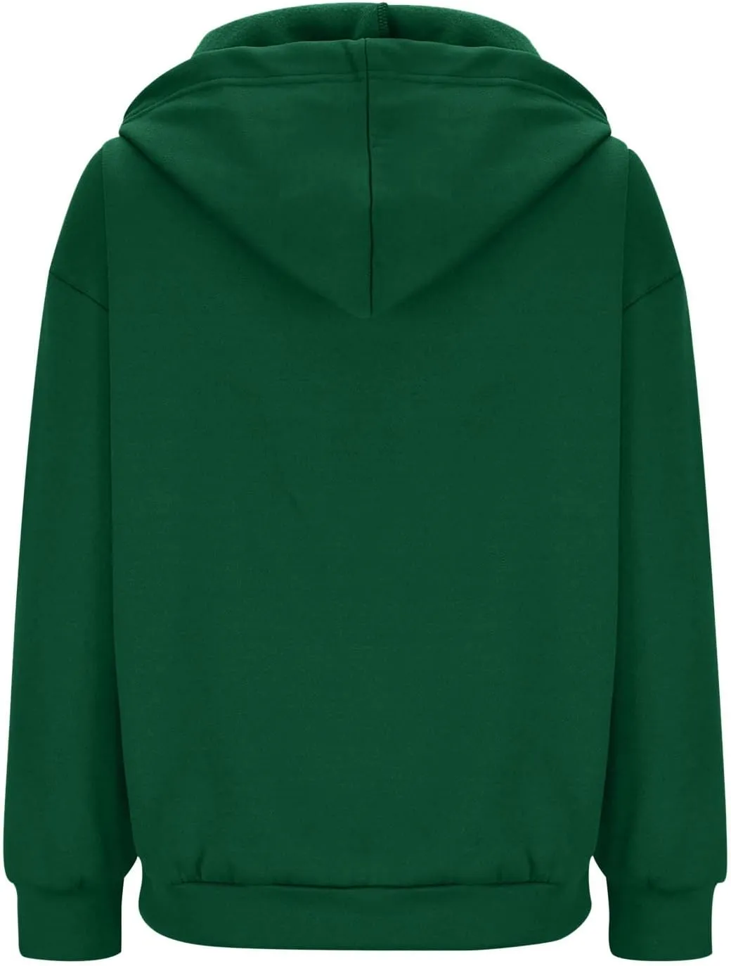 Women 2023 Sweatshirt Jackets Casual Long Sleeve Hoodies Full Zip Solid Cardigan Coats Outerwear with Pockets
