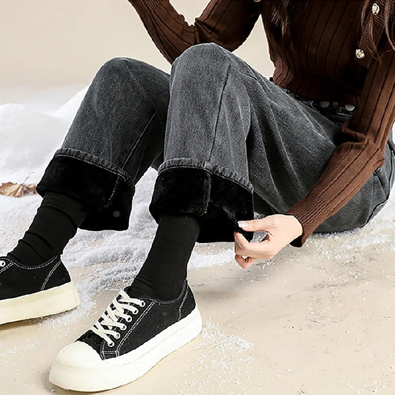 Women Boyfriend Jeans Pants Loose Fit High Waisted Straight Baggy Denim Wide Leg Jeans Y2K Streetwear with Pockets